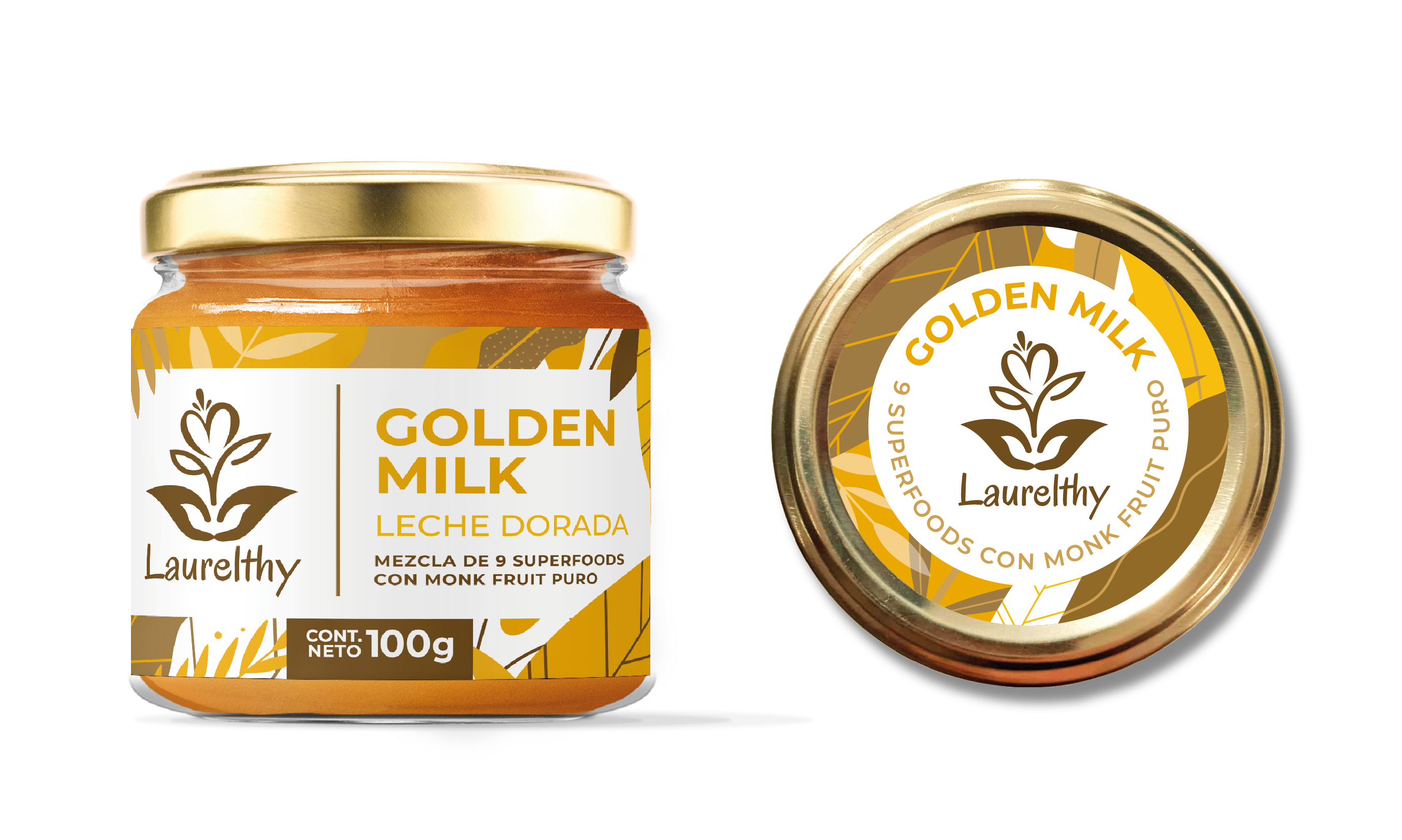 Laurelthy Golden Milk - Leche Dorada En Polvo 100g