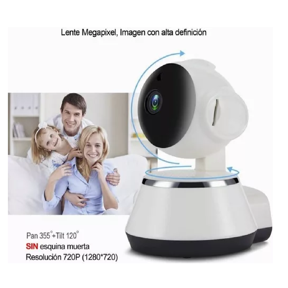 Camara Ip Wifi Vigilancia Alarma App V380 Robotica Español