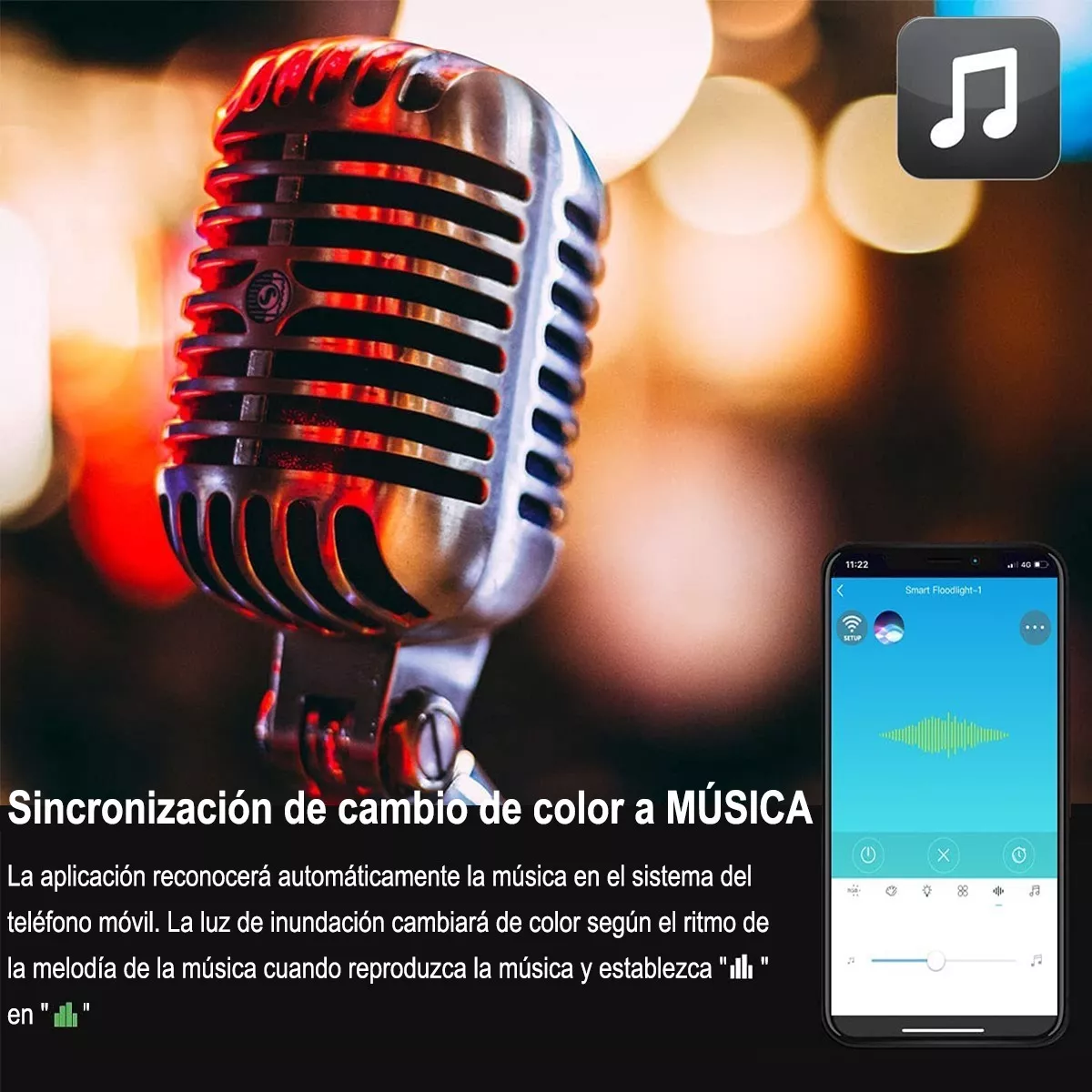 Reflector Led Rgb 15w Luces Led De Colores Exterior Ip66