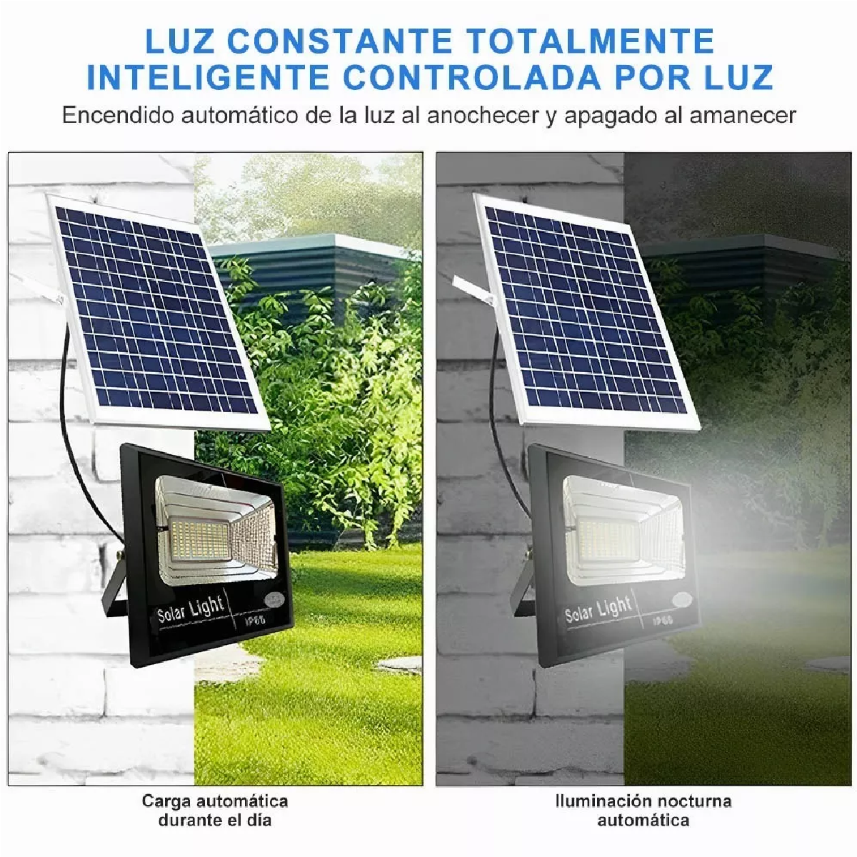 Lámpara Solar 60w Led Impermeable Lampara Solar Para Jardin
