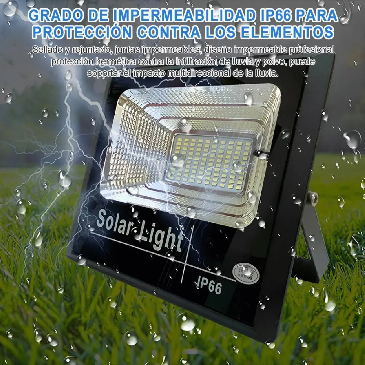 Lámpara Solar 60w Led Impermeable Lampara Solar Para Jardin