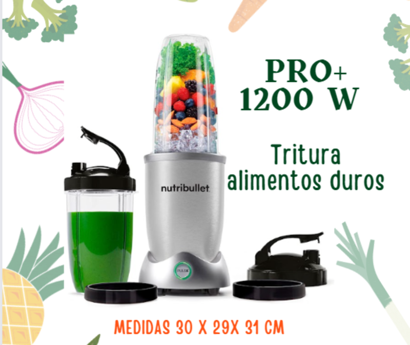 Licuadora Nutribullet Pro+1200W / N12-1001 ( Reacondicionado empaque genérico)