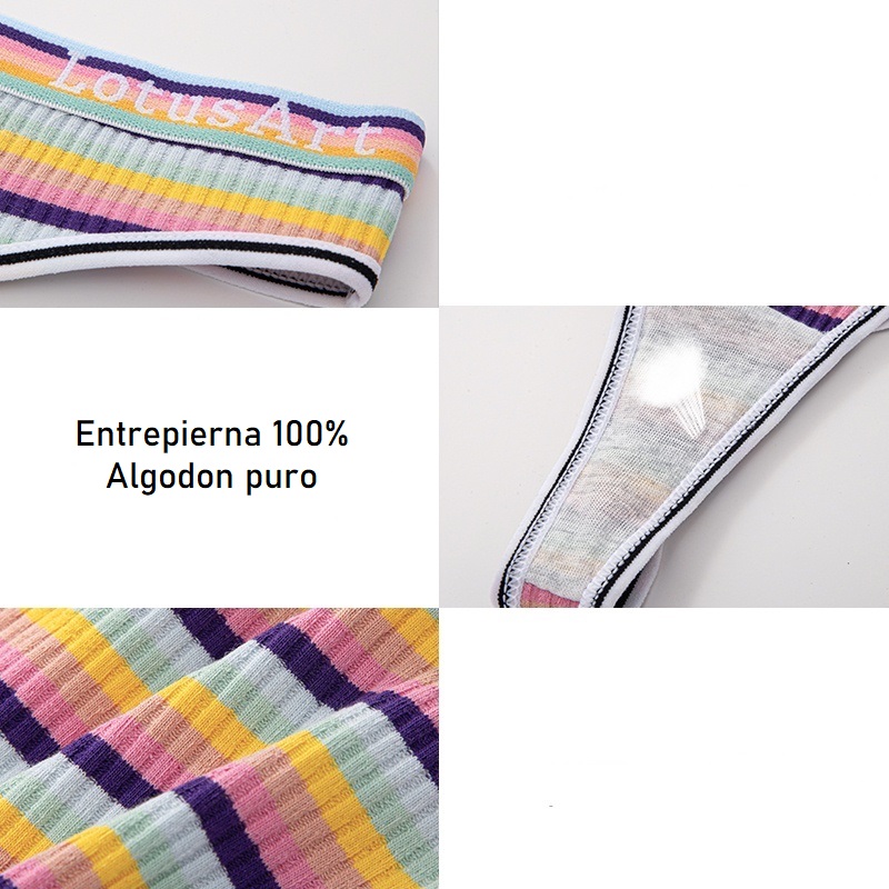 Tangas de Algodon set de 3 Bragas