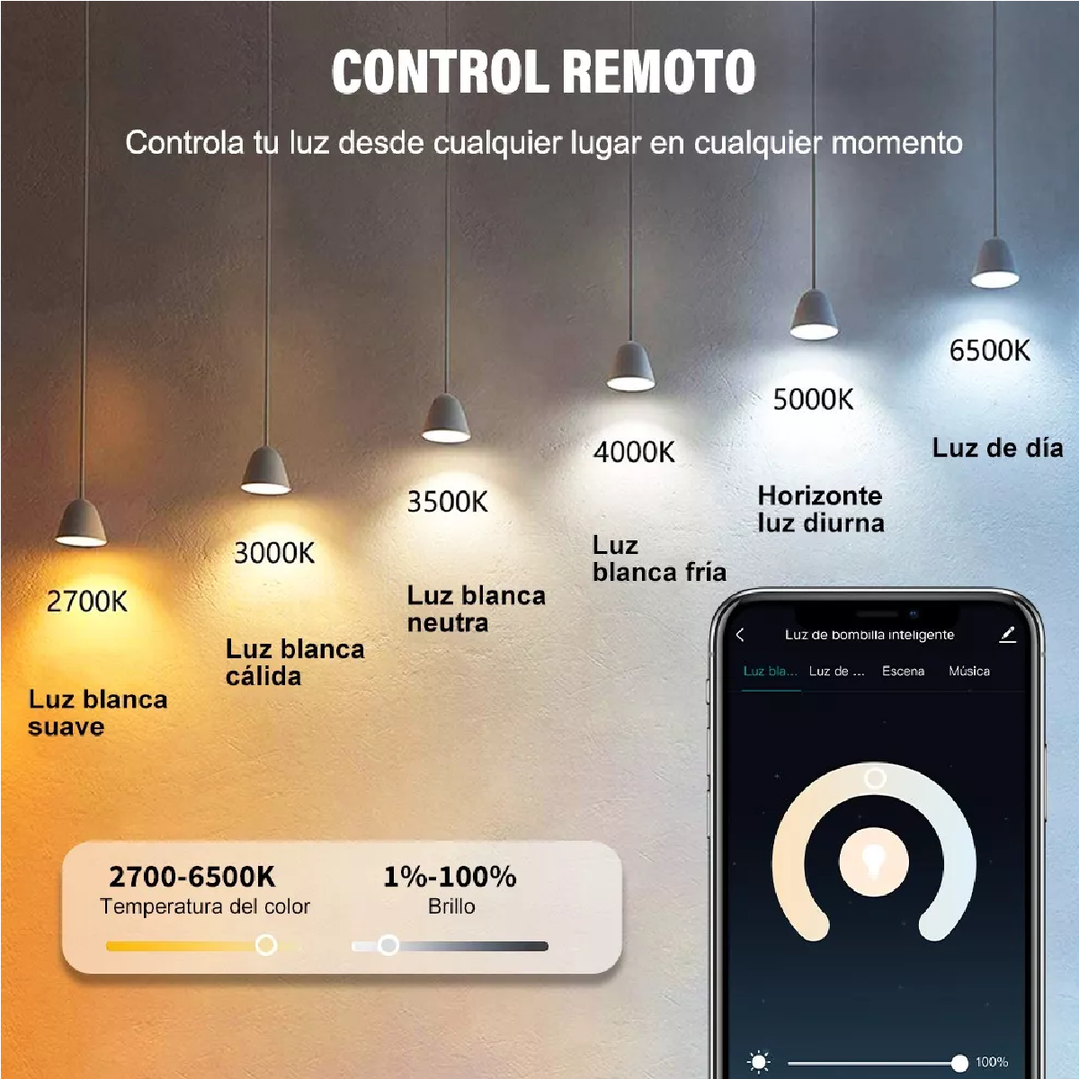 Foco Led Inteligentes Wifi Rgbcw Con Alexa Google Home Siri