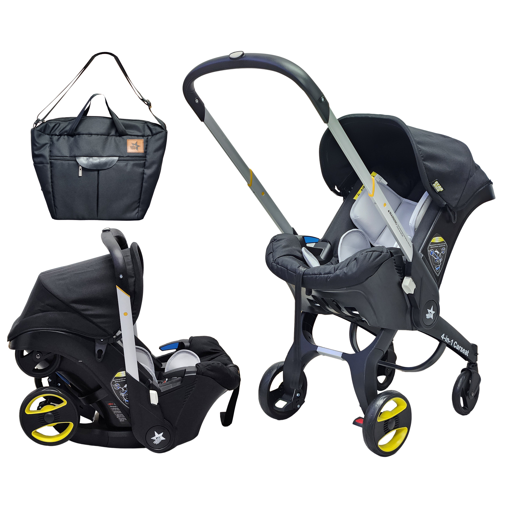 Carriola Para Bebé Starkids Polux Convertible en Con Pañalera