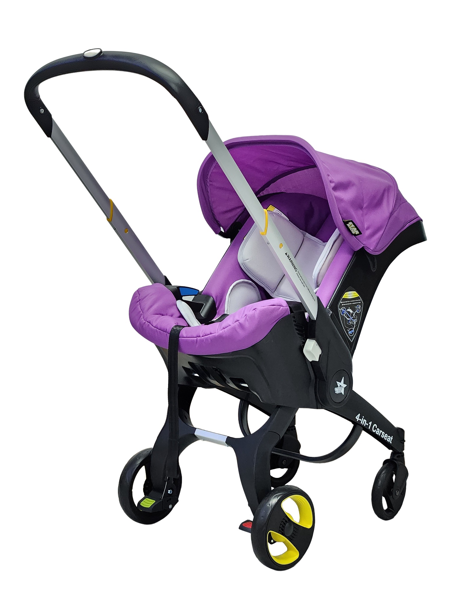 Carriola Para Bebé Starkids Polux Convertible 4 en 1 Con Pañalera Dream Purple