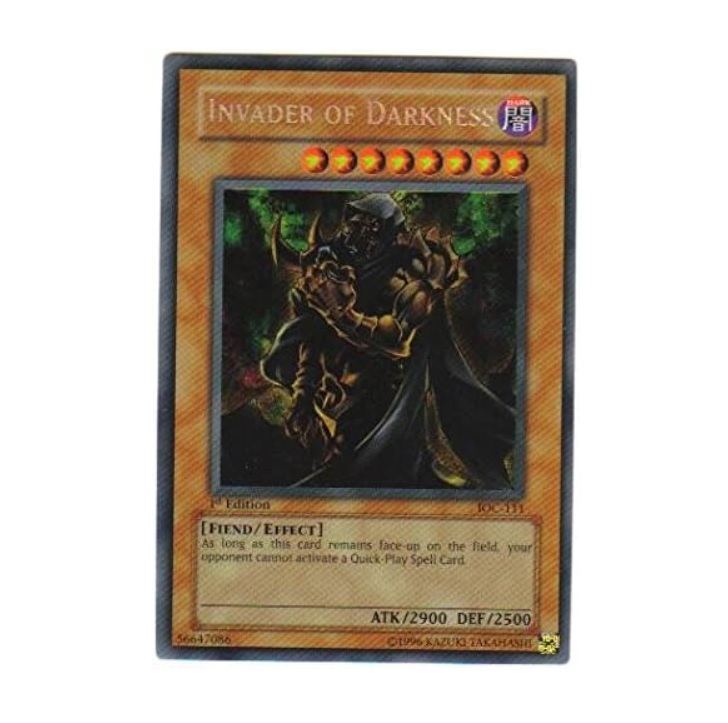 Yugioh Invader of Darkness Secret Rare - Konami