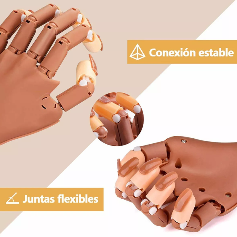 Manos Especiales Para La Práctica De Las Uñas Con 100 Tips