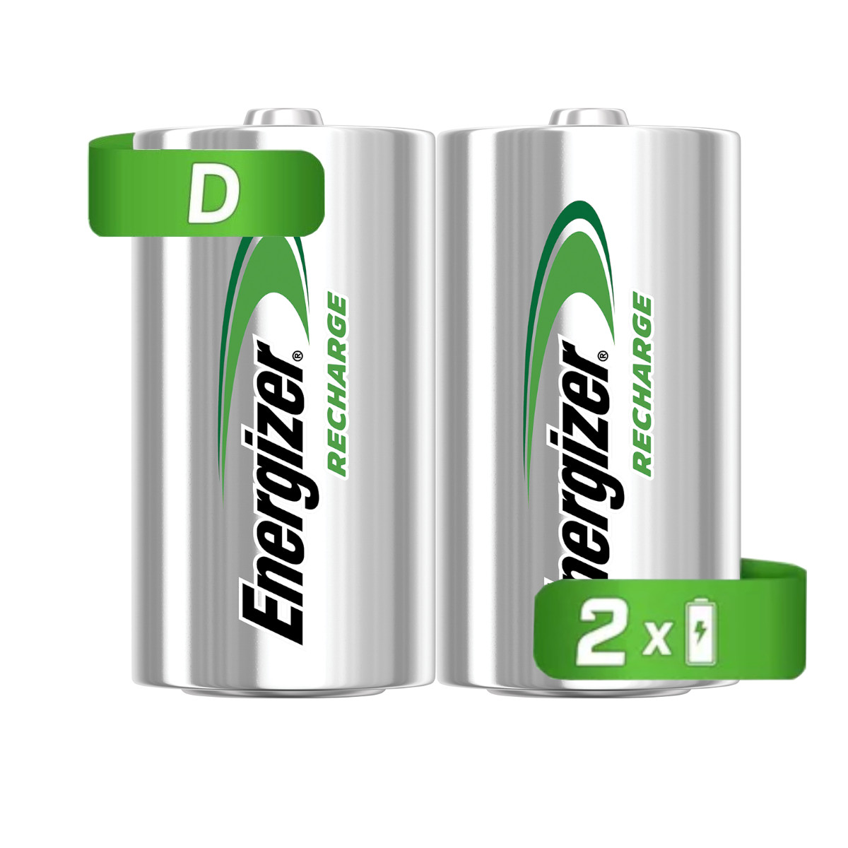 Energizer pilas recargables, NH50BP-2, D, Verde y plateado, 1, 1