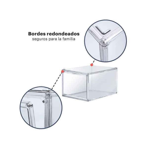 Caja Zapatera de acrílico Gadgets&Fun Transparente