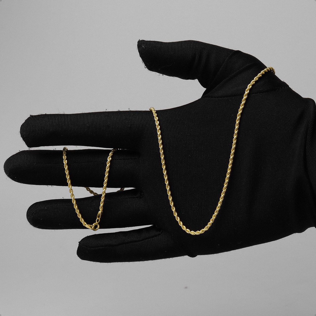 Cadena Torzal Italiano Oro 10k Torsal 45cm - 2.2mm Italy.