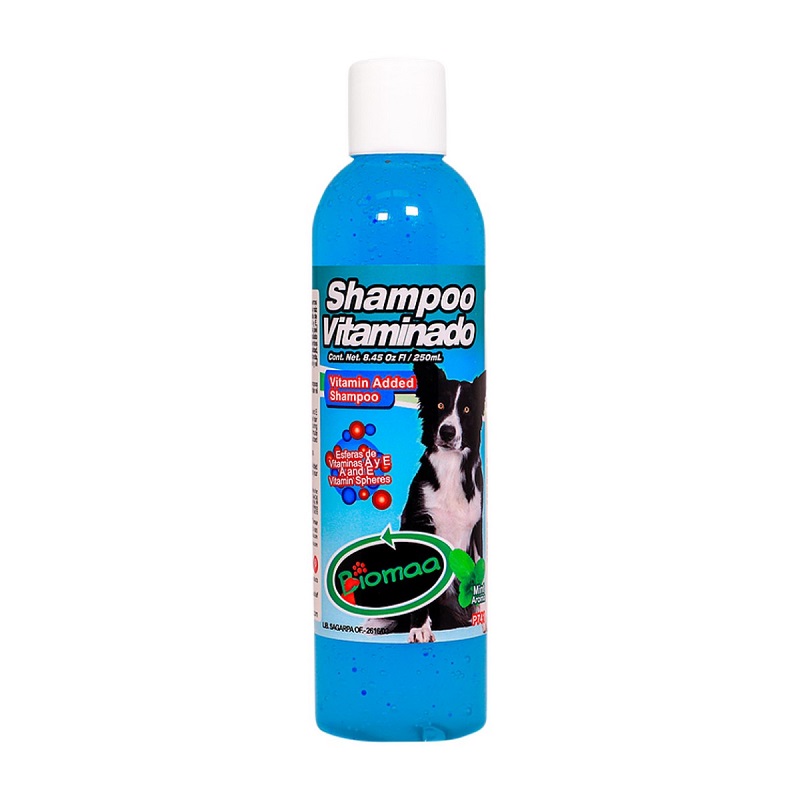 Shampoo Vitaminado para perro Cualquier raza 250 ml 2 pzs - Biomaa