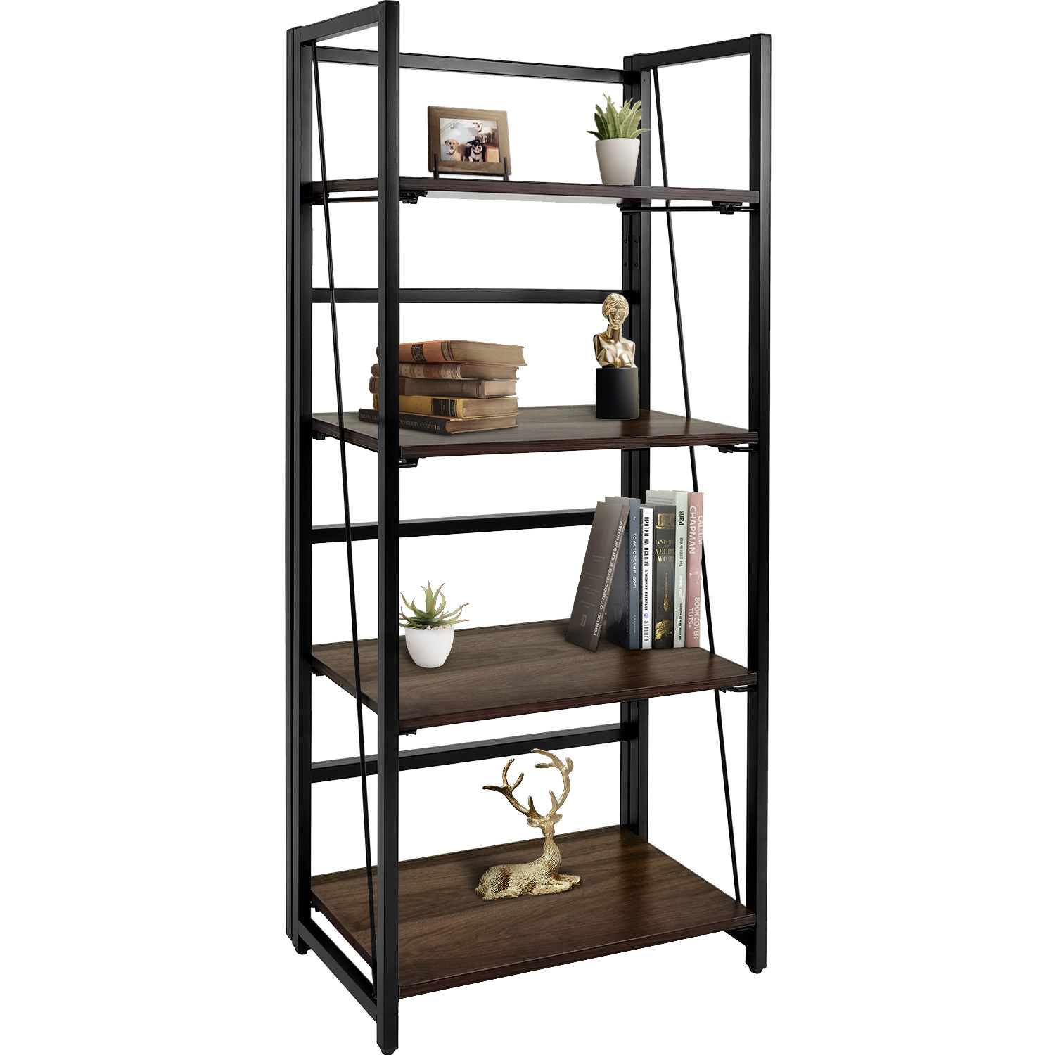 Librero plegable Cafe Oscuro