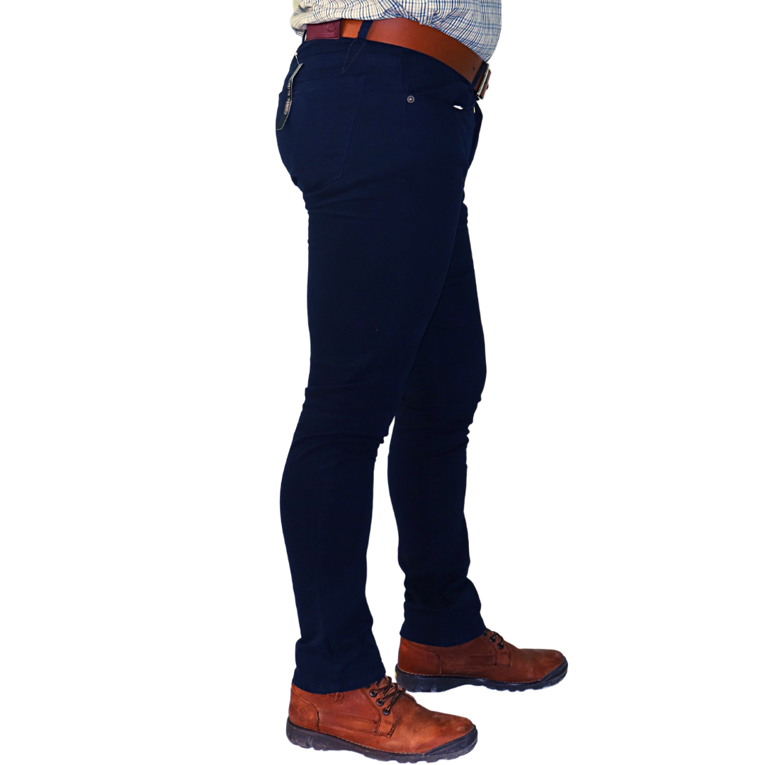 Pantalón Gabardina Slim Fit Stretch Michaelo Jeans Modk-08Azul