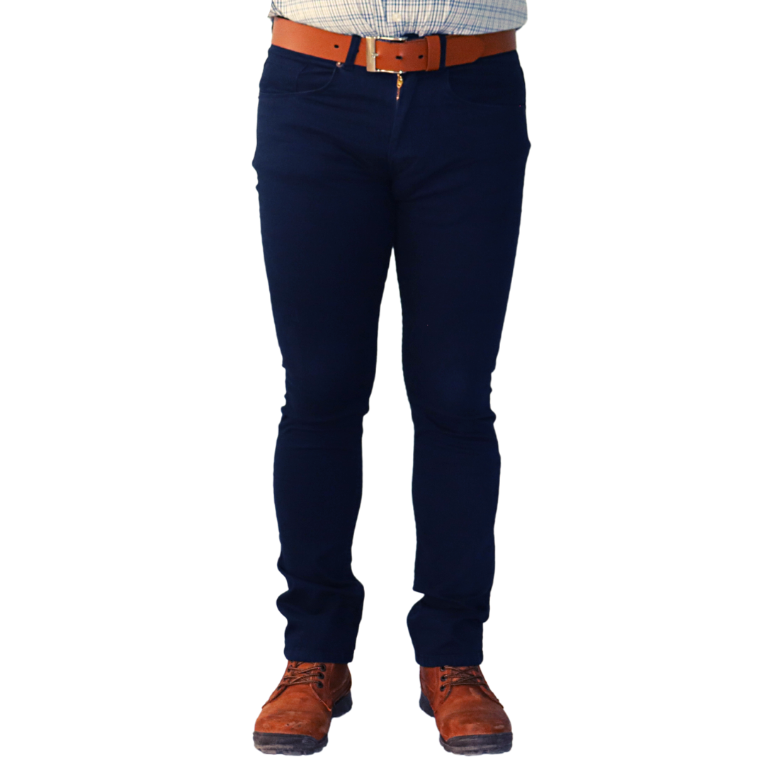 Pantalón Gabardina Slim Fit Stretch Michaelo Jeans Modk-08Azul