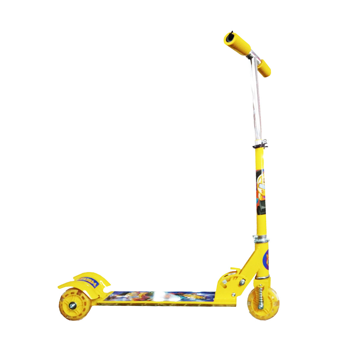 Scooter Patin del diablo para niños con luz Transformers Amarillo