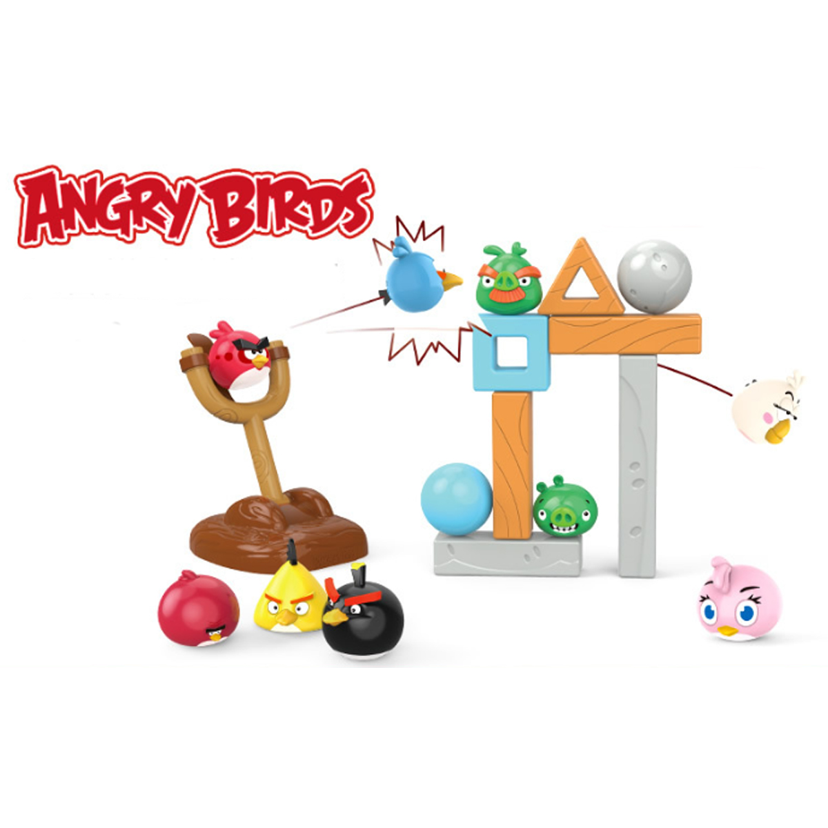 Juego Colección Para Niños Personajes Angry Birds Log-on 686