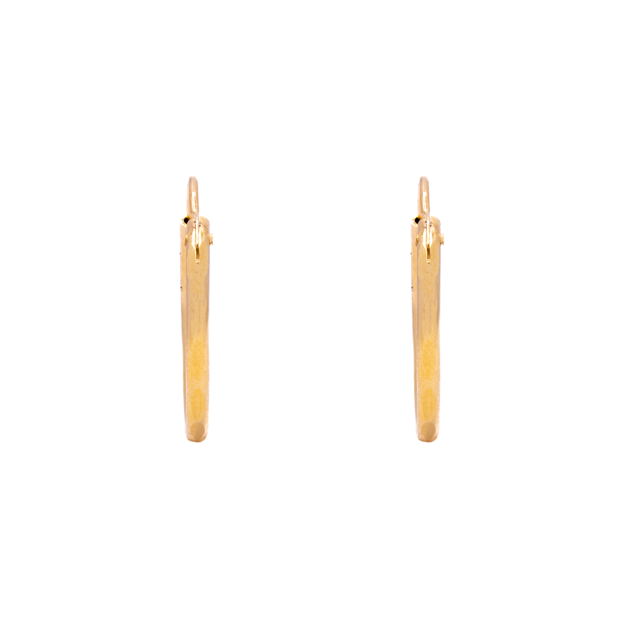 Arracadas Facetadas Oro 14 Kilates.