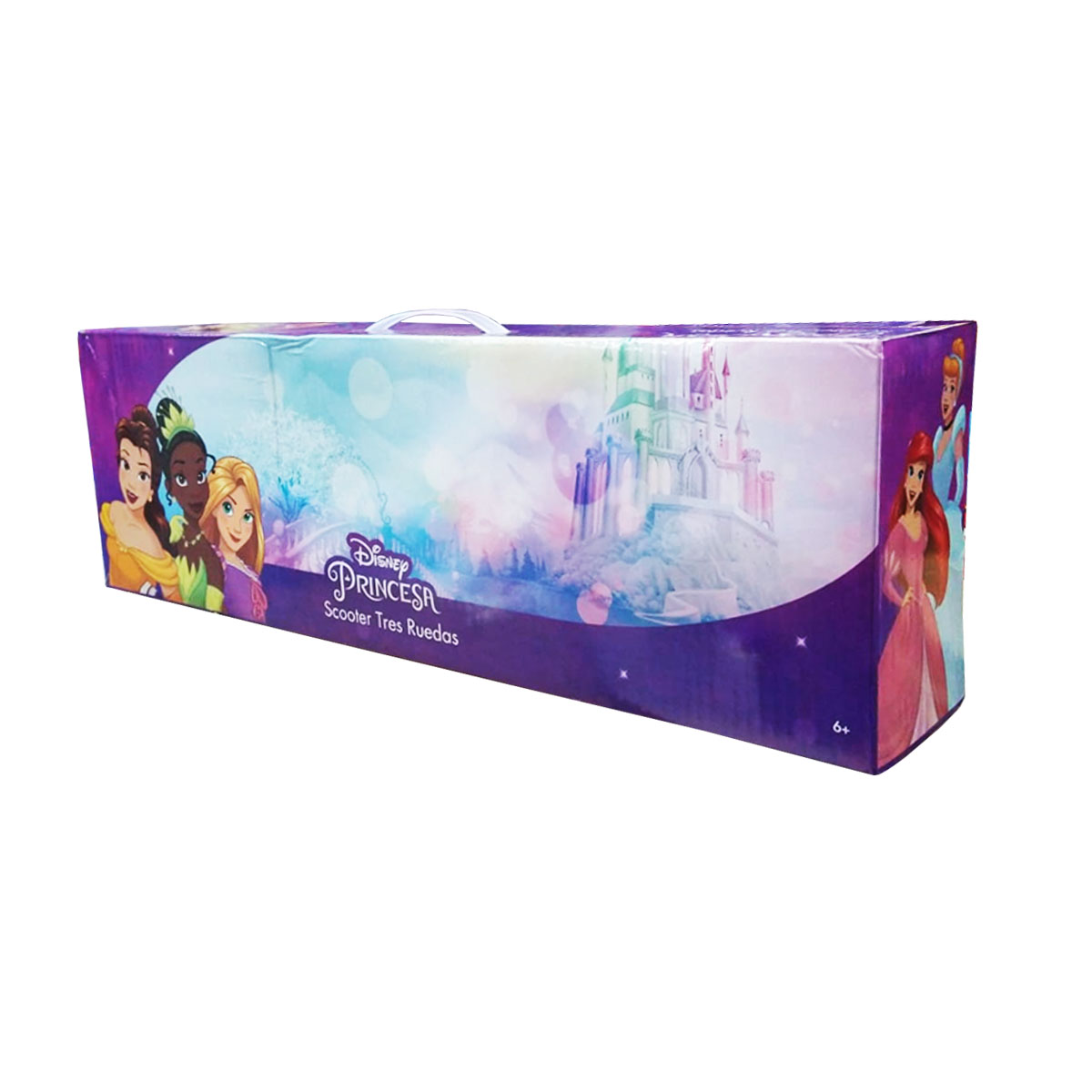 Scooter Patin del diablo para niños con luz Princesas Morado