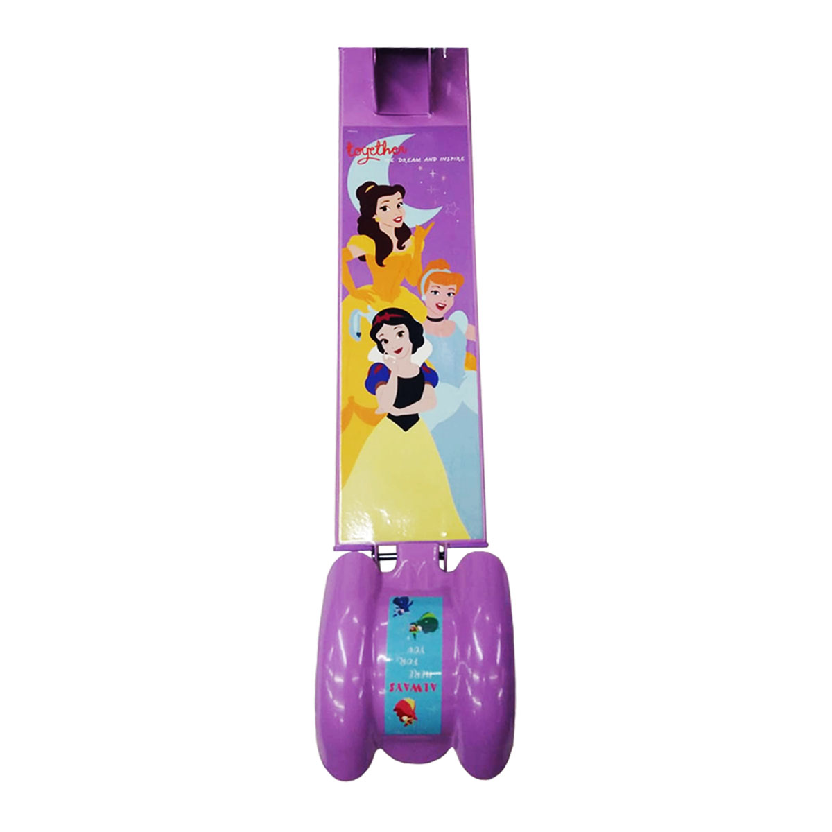 Scooter Patin del diablo para niños con luz Princesas Morado