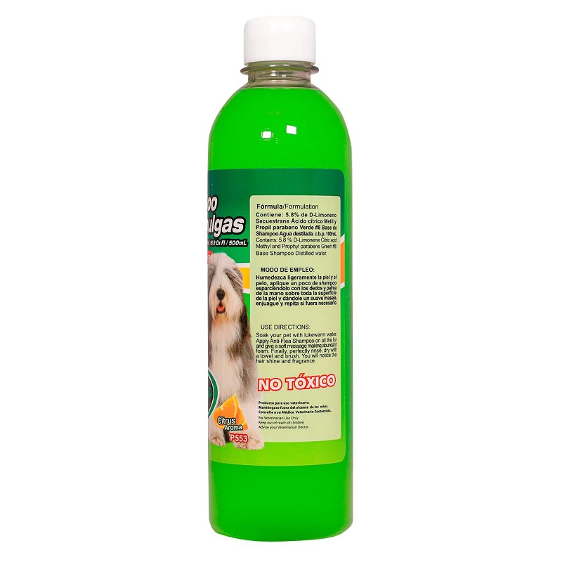 Shampoo Antipulgas con Insecticida natural 500 ml  - Biomaa