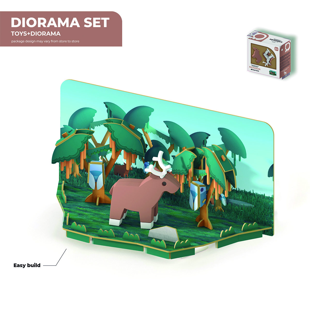 Rompecabezas Magnético 3d Reno Half Toys Log-on Juguetes