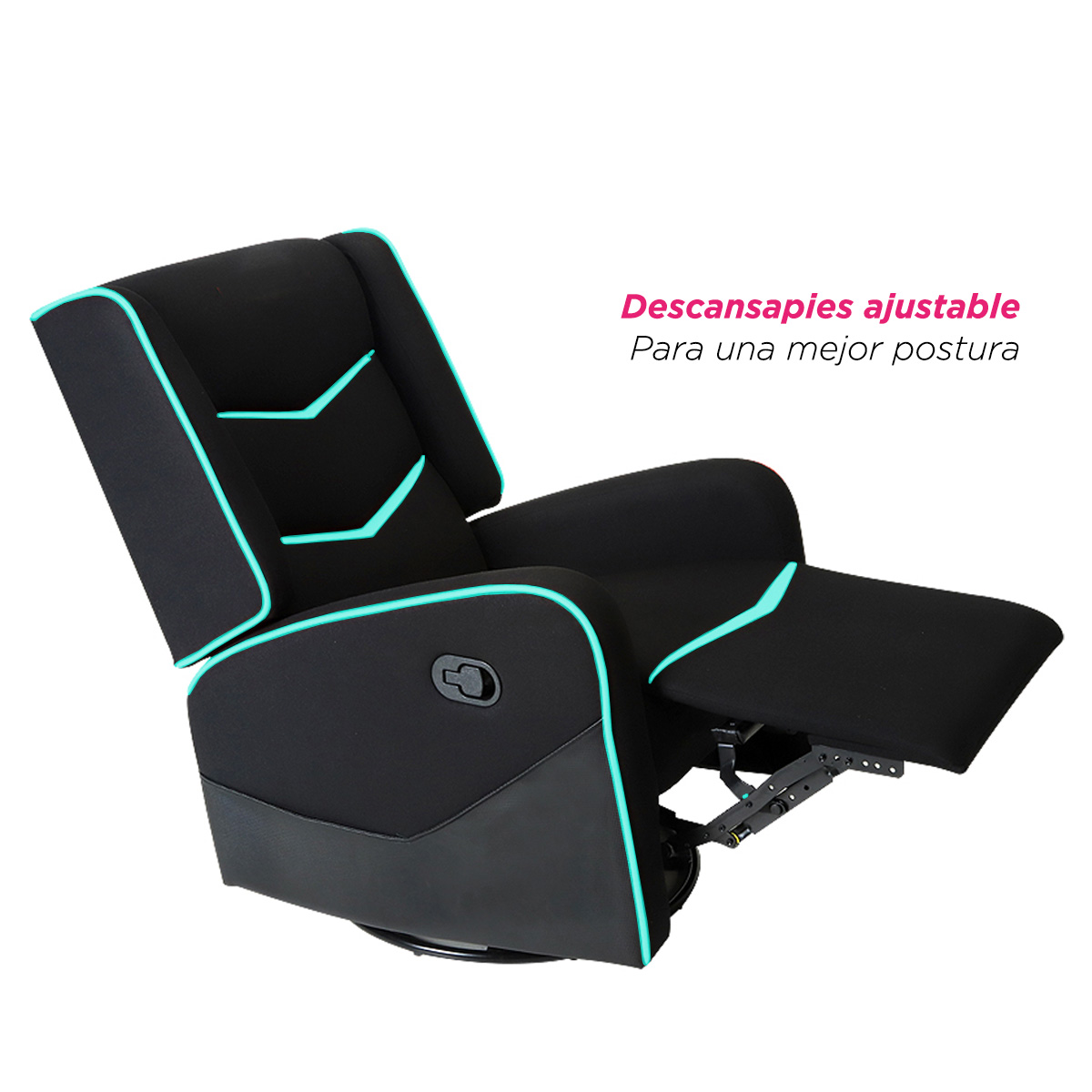 Sillón Gamer Reposet Giratorio Cronos Azul