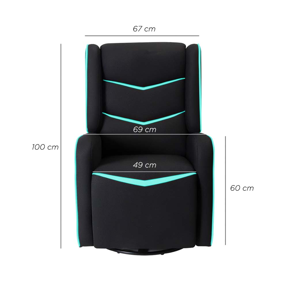 Sillón Gamer Reposet Giratorio Cronos Azul