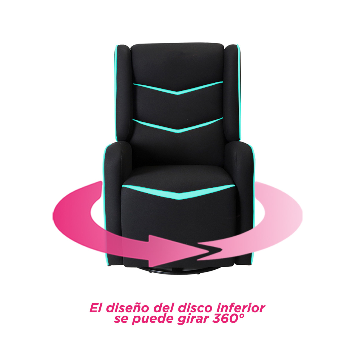 Sillón Gamer Reposet Giratorio Cronos Azul