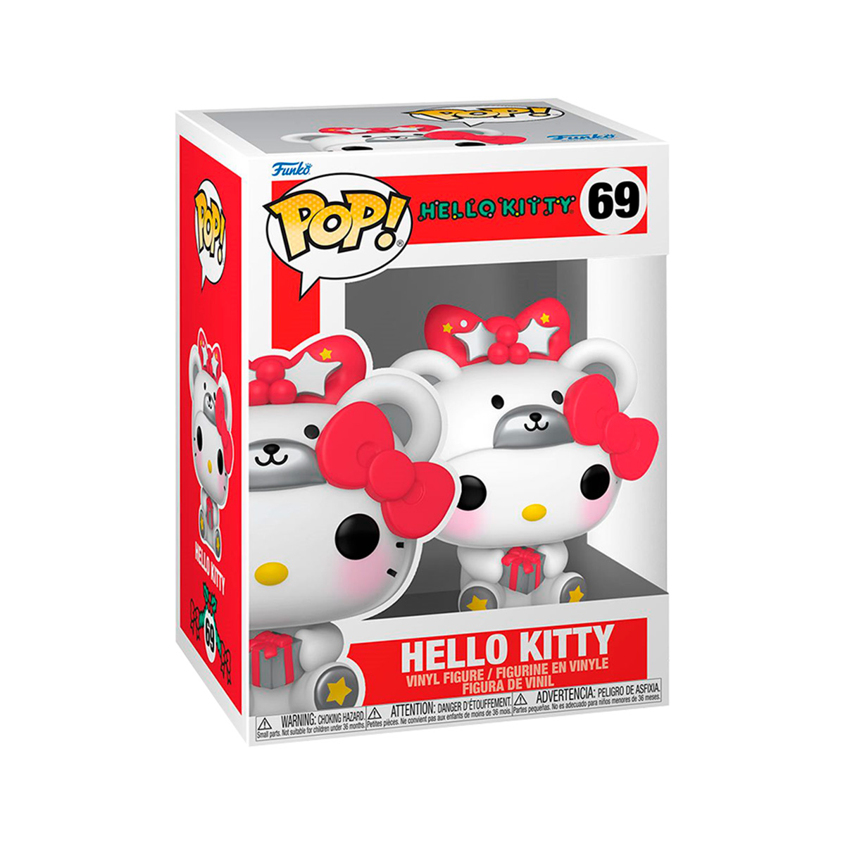 Funko Pop Hello Kitty Con Traje De Oso Polar Metalico #69 Sanrio Figura Original