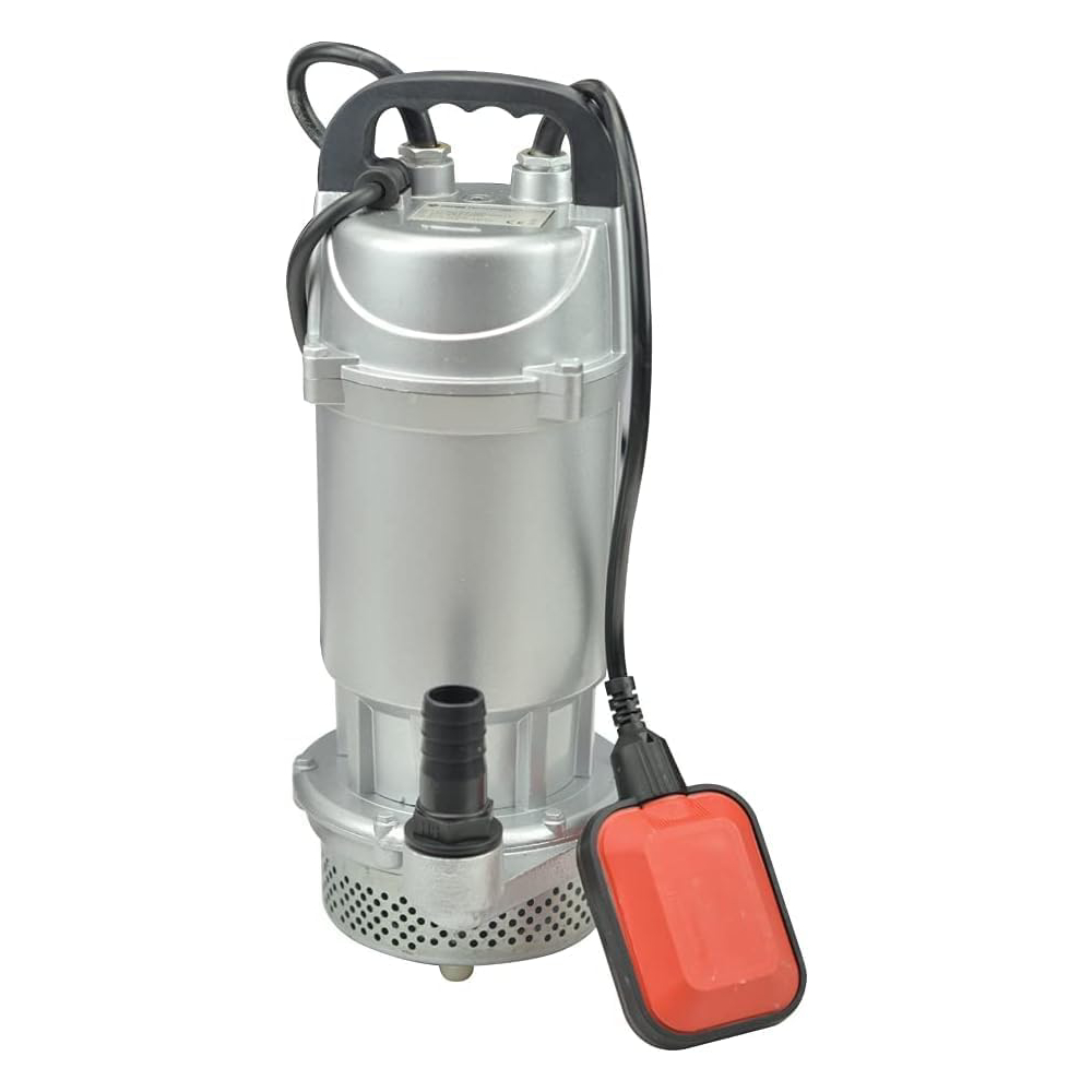 Bomba De Agua Sumergible de Aluminio 115v/60hz Color Gris - Impulsor de aluminio - 5 metros De profundidad Máxima - Diámetro de descarga 1 Pulgada, 1/2 HP, Altura máx. envío 12 mm
