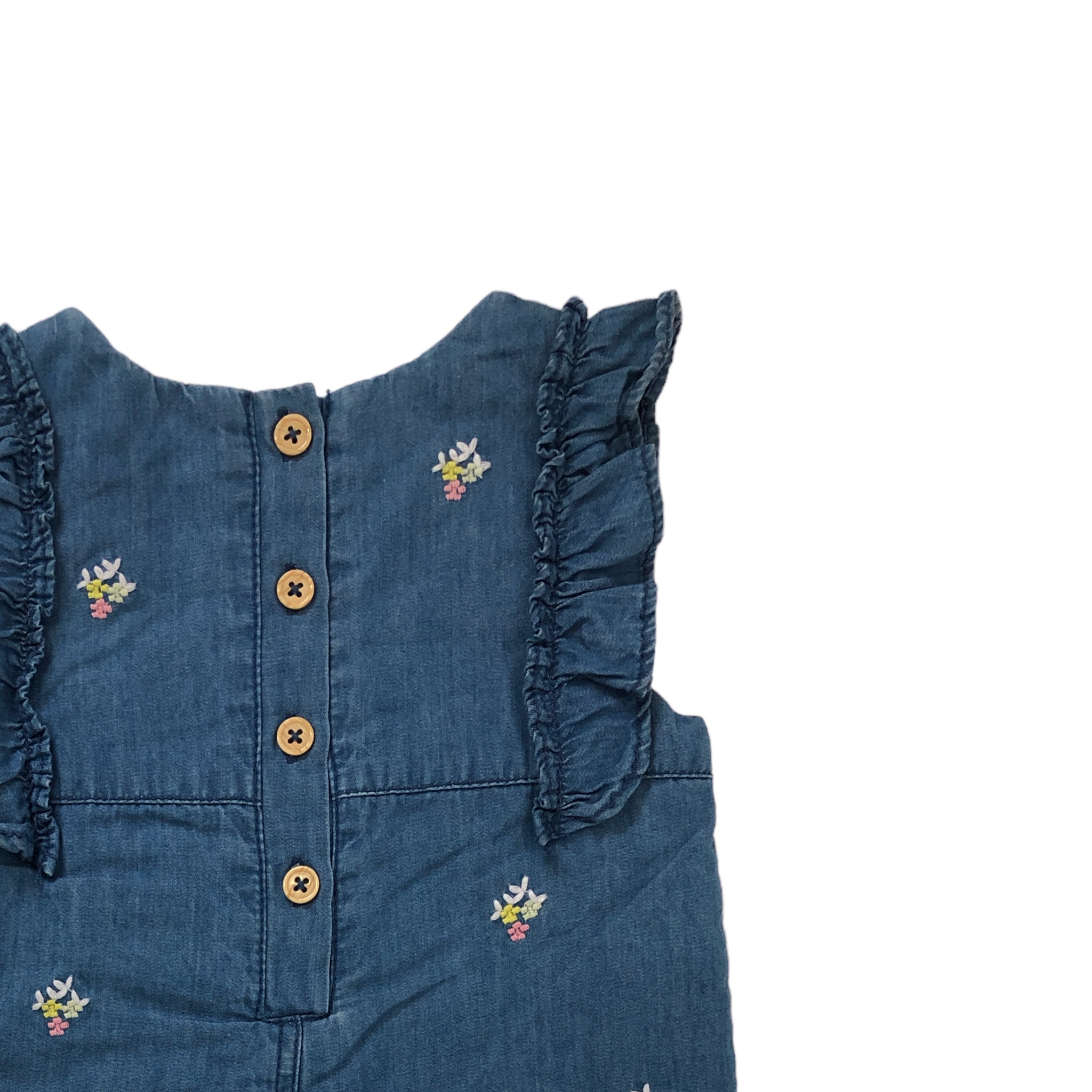 Overol mezclilla para bebé niña Losan