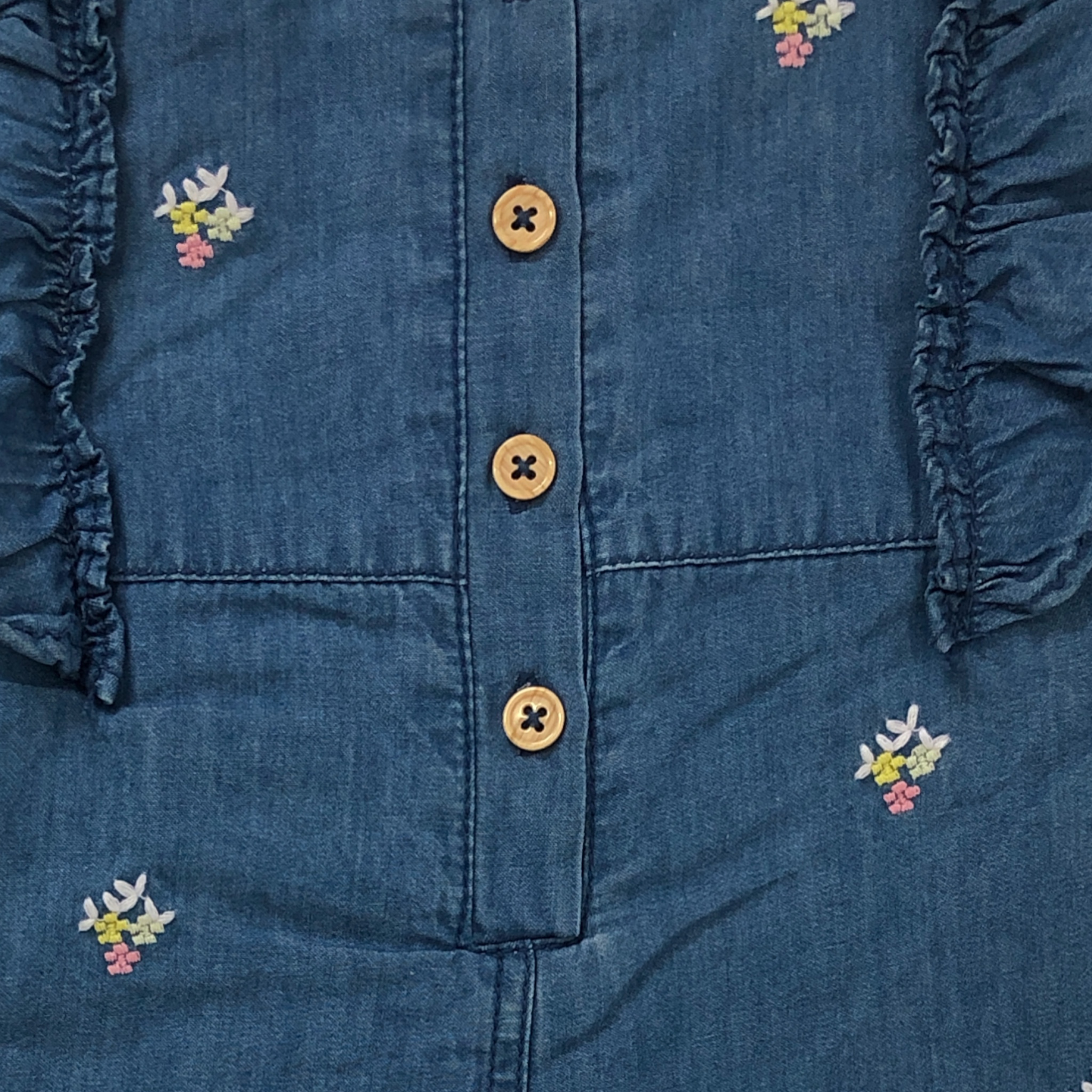 Overol mezclilla para bebé niña Losan