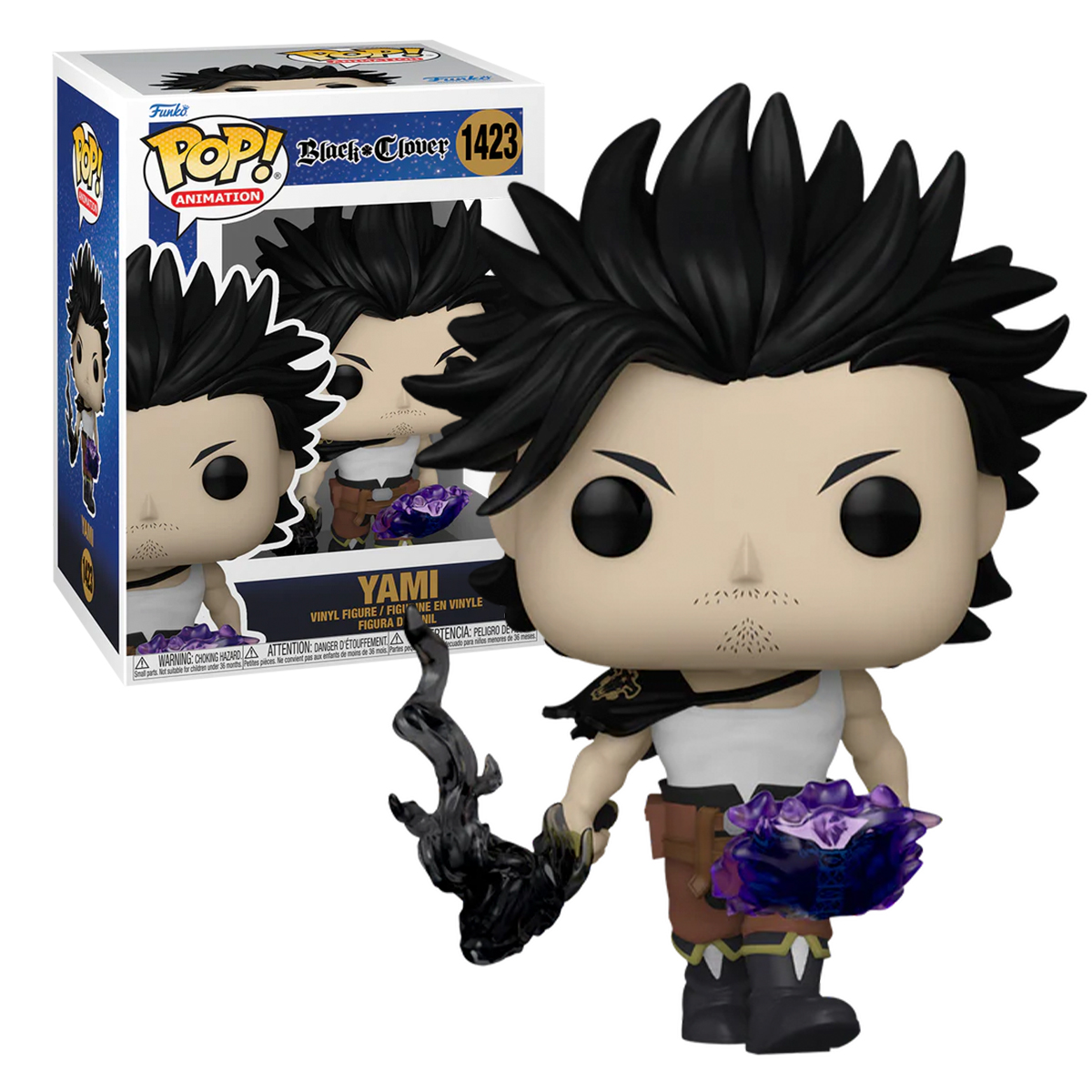 Funko Pop Yami Sukehiro #1423 Black Clover Anime Manga Figura Original