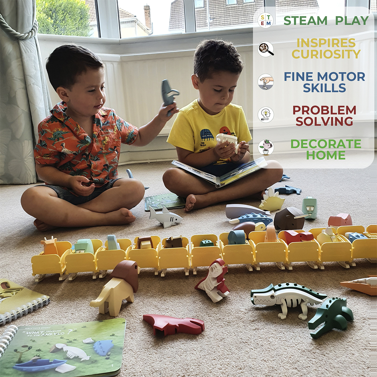 Rompecabezas Magnético Esqueleto Ballena Jorobada Half Toys