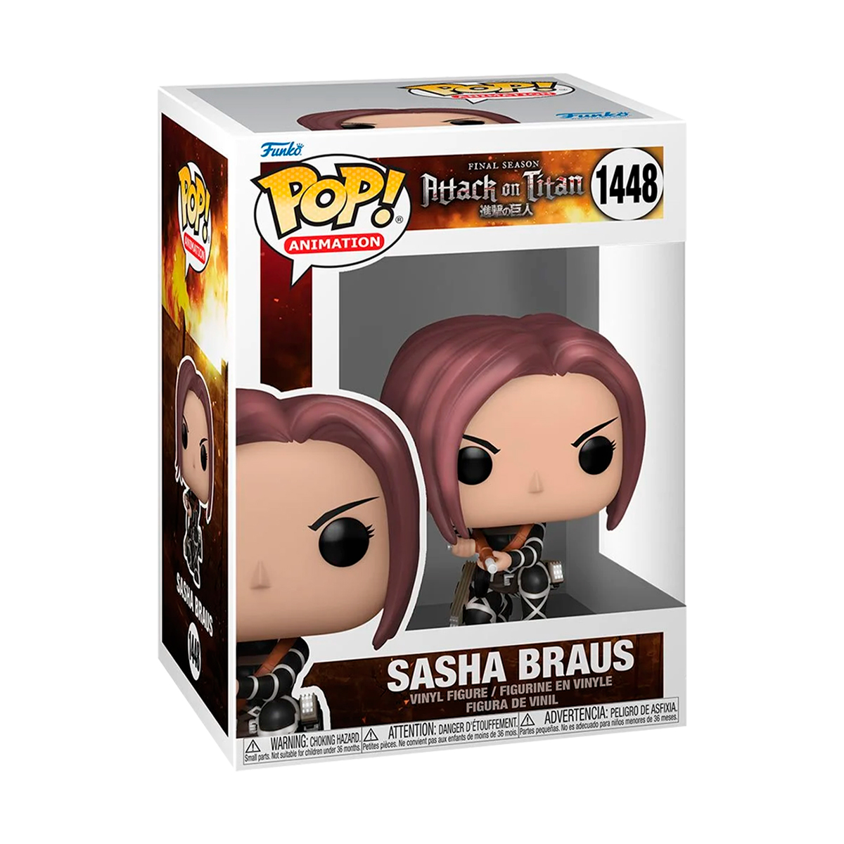 Funko Pop Sasha Braus Metalico #1448 Attack On Titan Anime Manga Figura Original