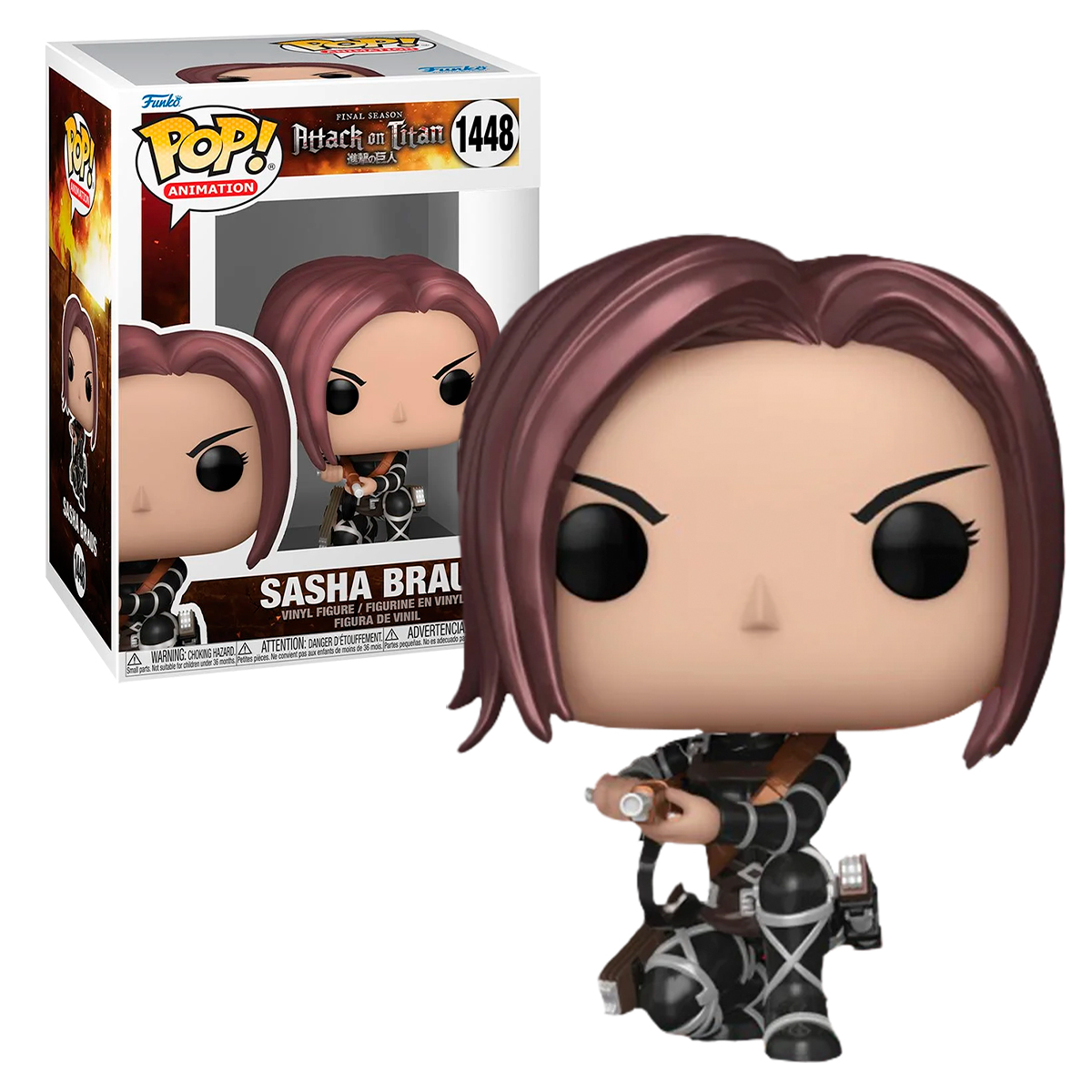 Funko Pop Sasha Braus Metalico #1448 Attack On Titan Anime Manga Figura Original