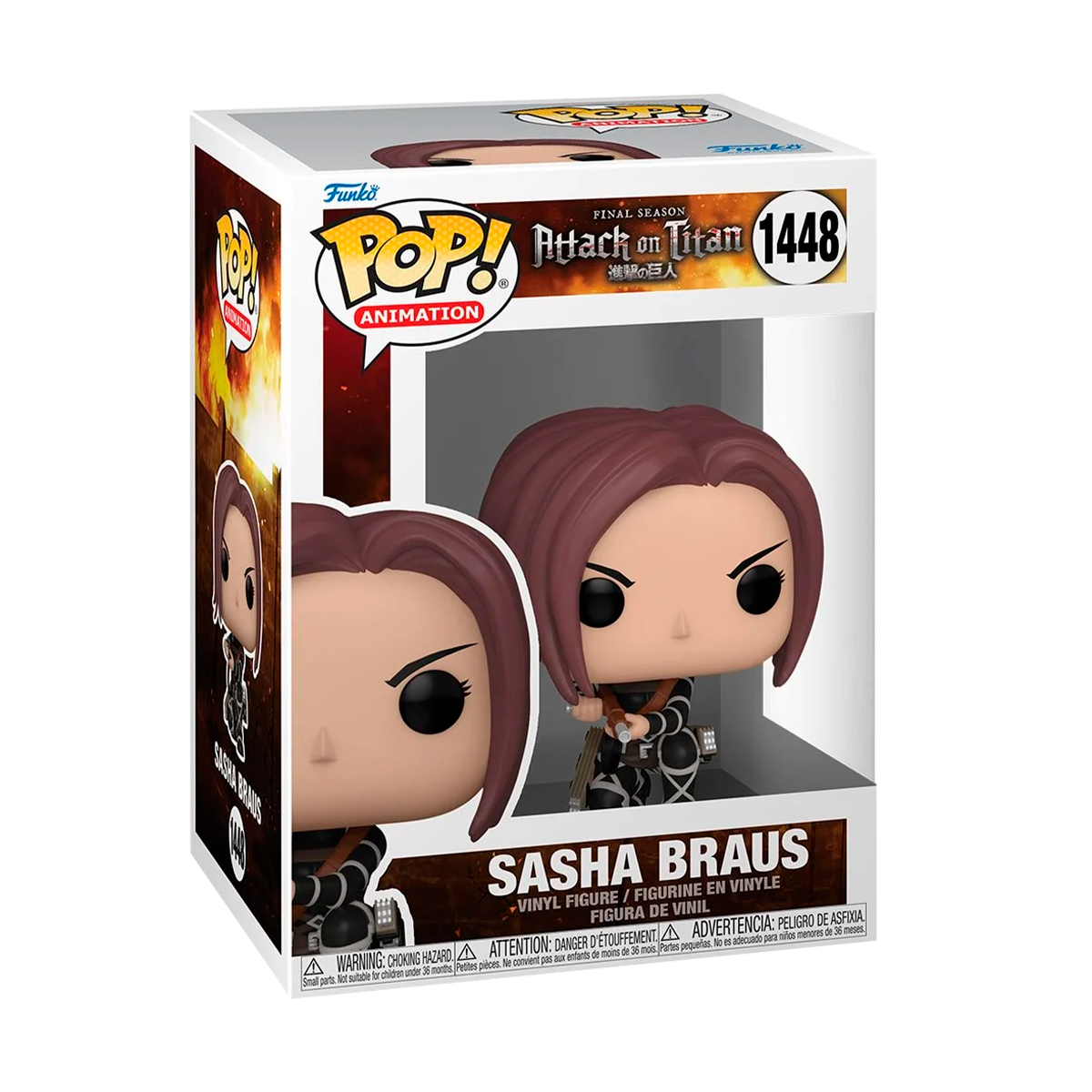 Funko Pop Sasha Braus #1448 Attack On Titan Anime Manga Figura Original