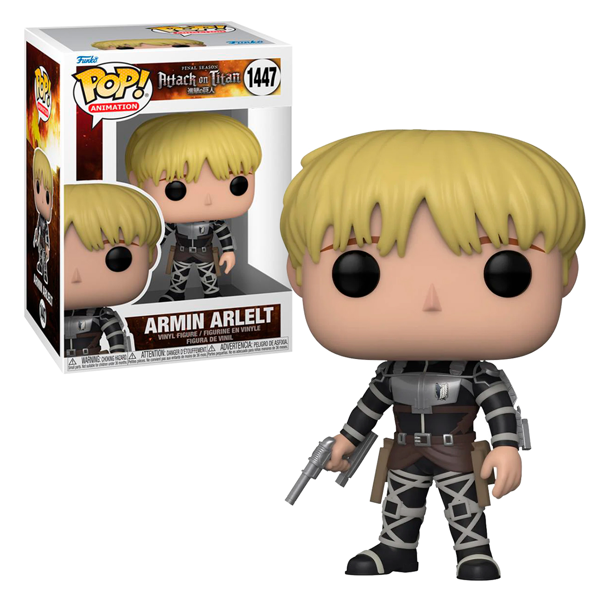 Funko Pop Armin Arlelt #1447 Attack On Titan Anime Manga Figura Original