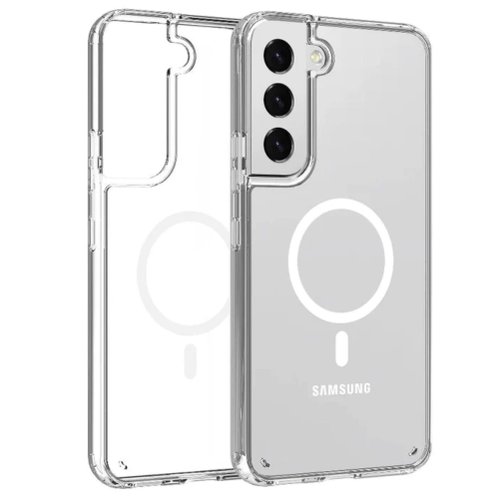 Funda para Samsung Galaxy S23 Plus 5G de 6.6 Case Minimalista Transparente  Compatible con Cargador Magsafe
