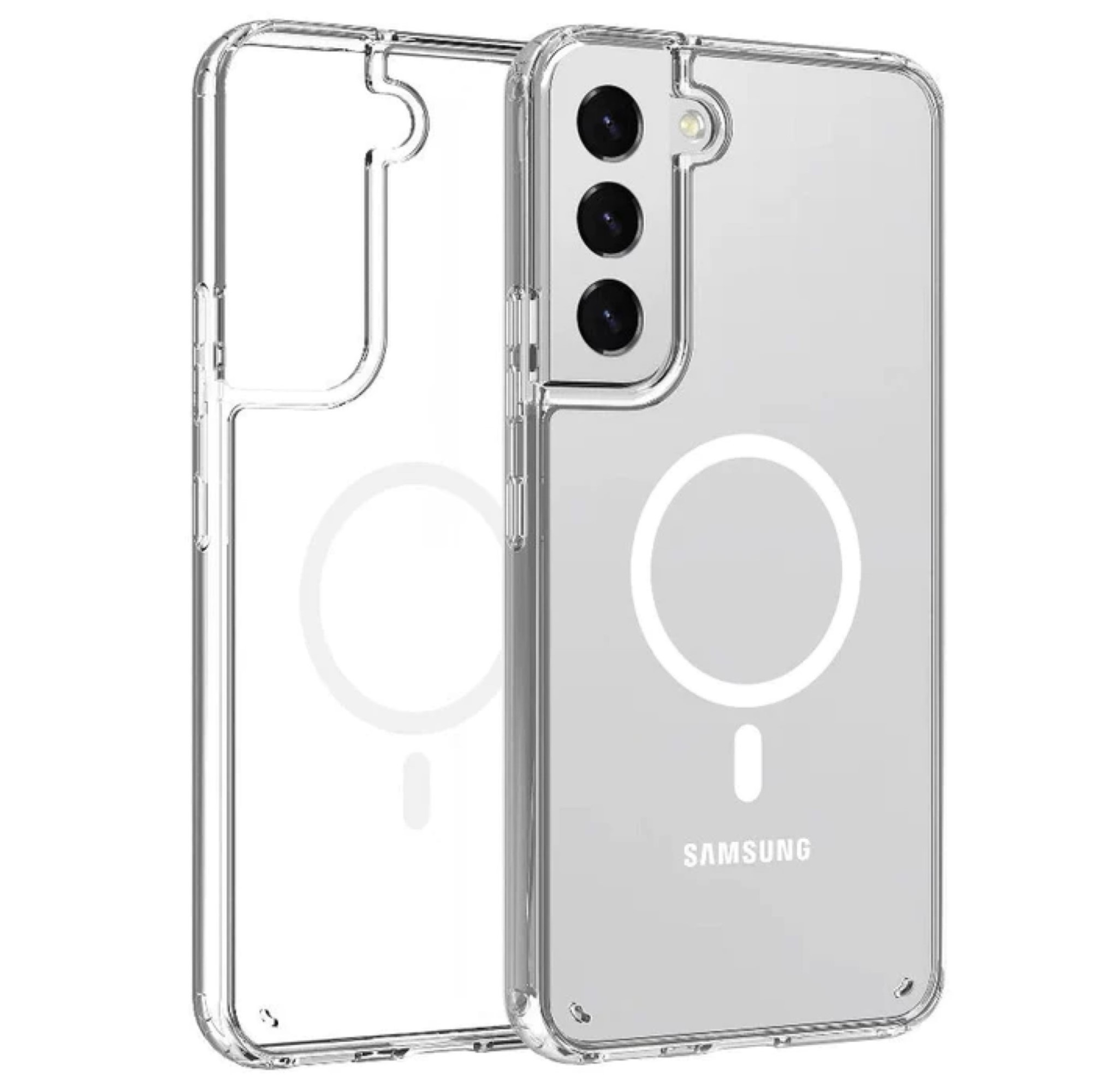 Funda para Samsung Galaxy S23 Plus 5G de 6.6" Case Minimalista Transparente Compatible con Cargador Magsafe y Carga Inalambrica Cubierta A Prueba De Golpes Uso Rudo Anti-Amarillo