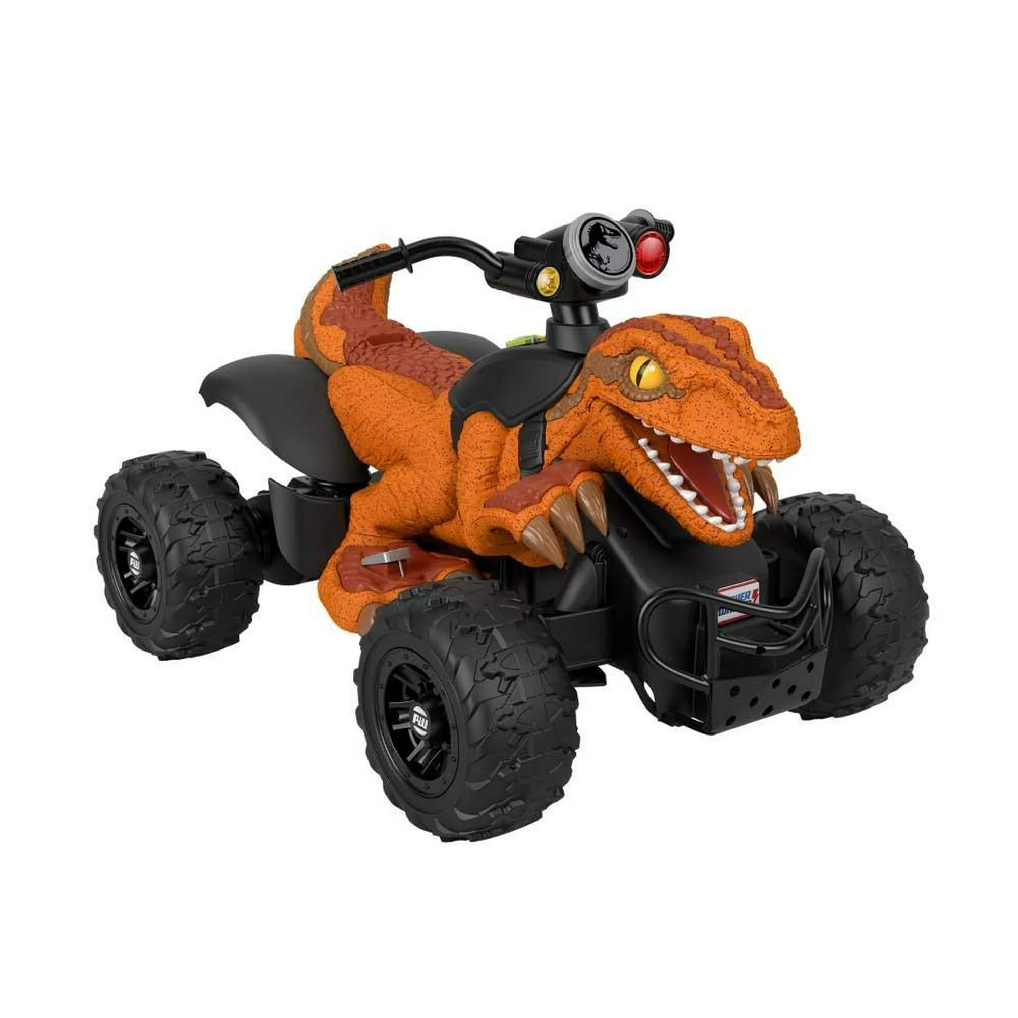 Fisher-Price Power Wheels, Jurassic World Dino Racer Refresh, Vehículo Montable para niños