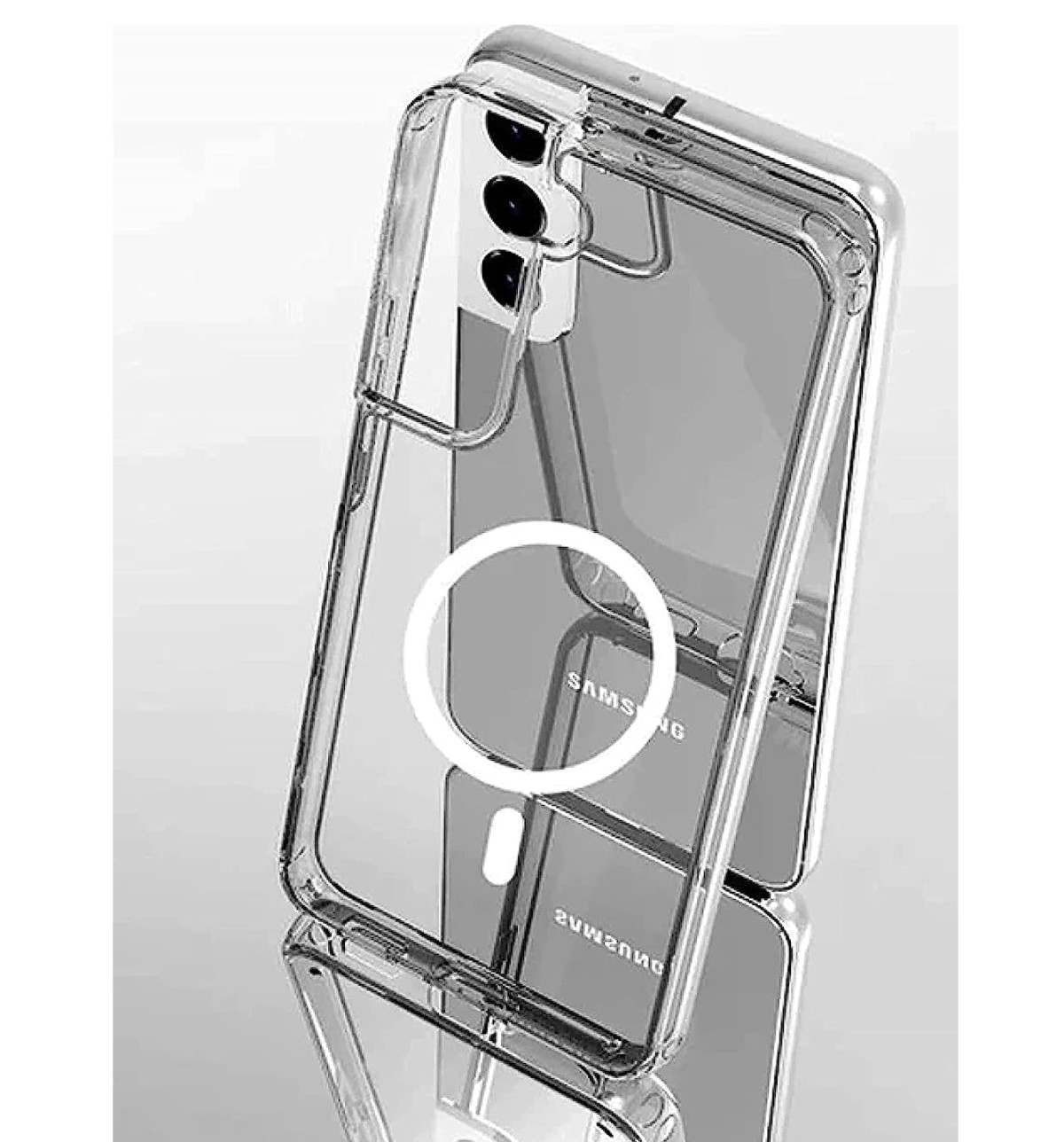 Funda para Samsung Galaxy S23 5G de 6.1" Case Minimalista Transparente Compatible con Cargador Magsafe y Carga Inalambrica Cubierta A Prueba De Golpes Uso Rudo Anti-Amarillo