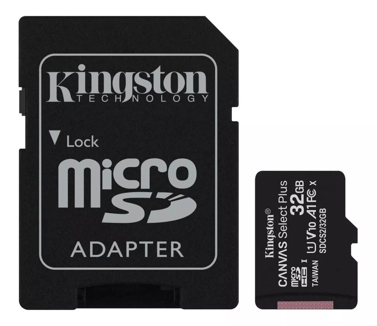 Tarjeta de memoria micro sd Kingston 32gb SDCS2 Canvas Select Plus con adaptador .