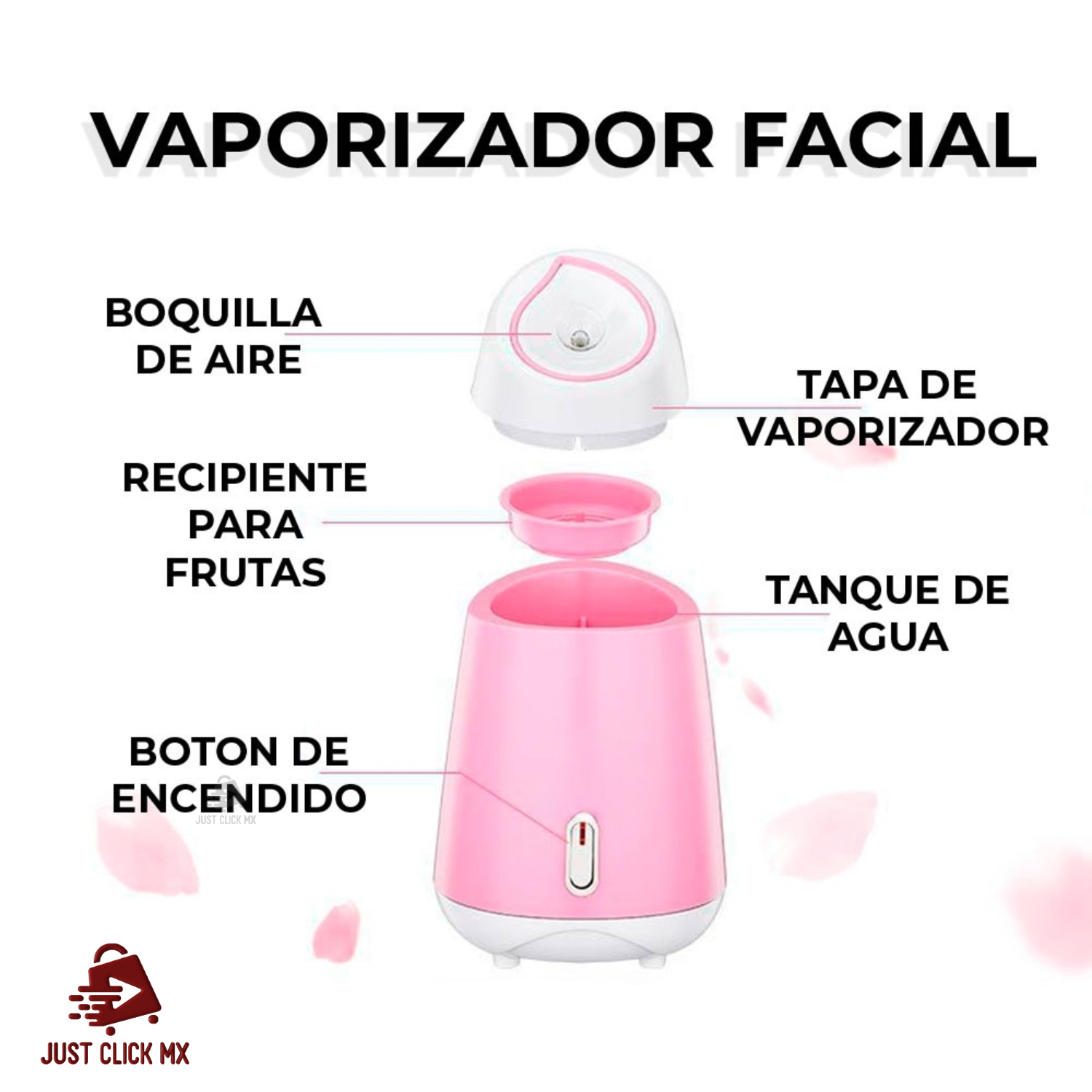 Vaporizador Humidificador Facial SPA Limpia Poros