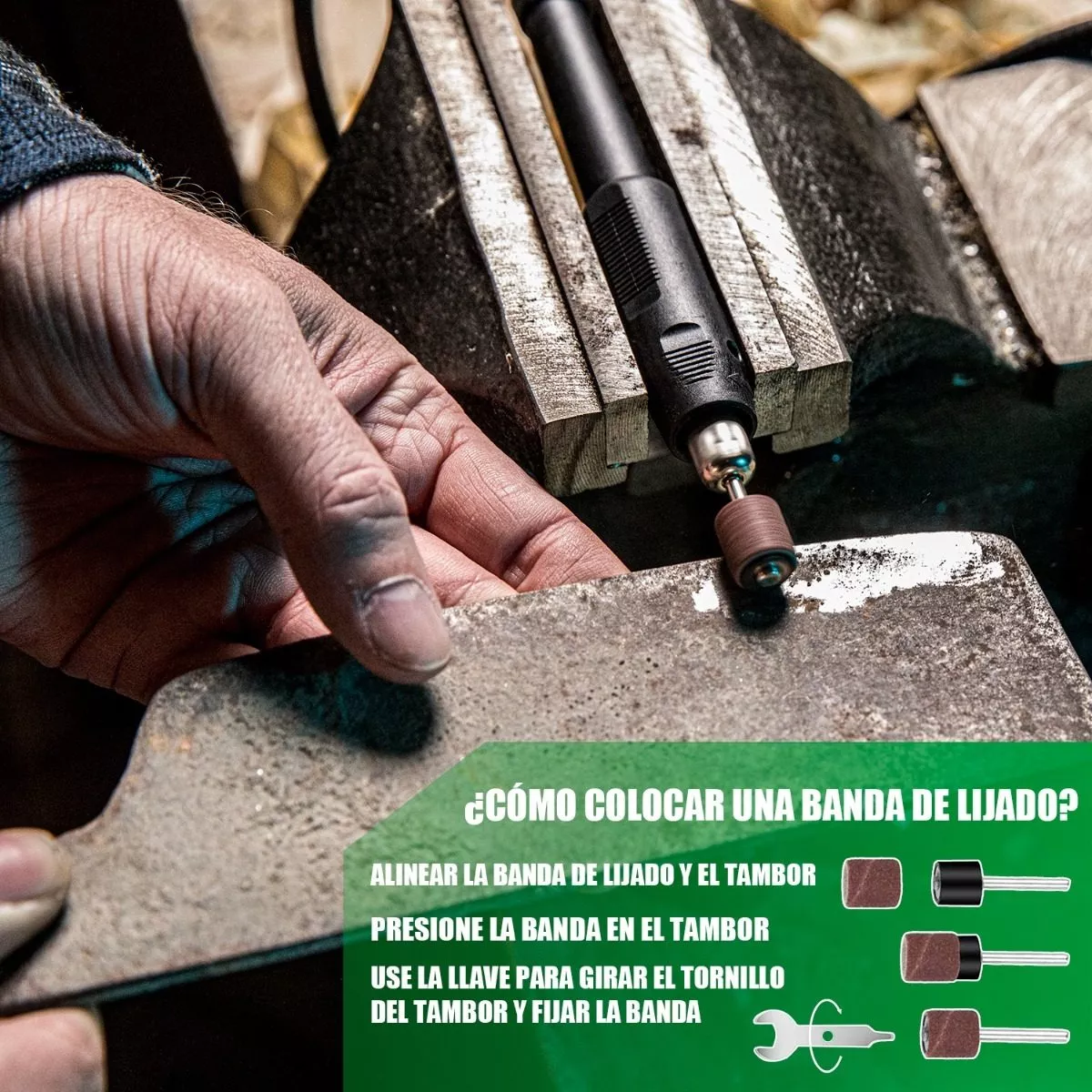 Kit Mini Taladro Esmeril Mototool Con Accesorios 135w