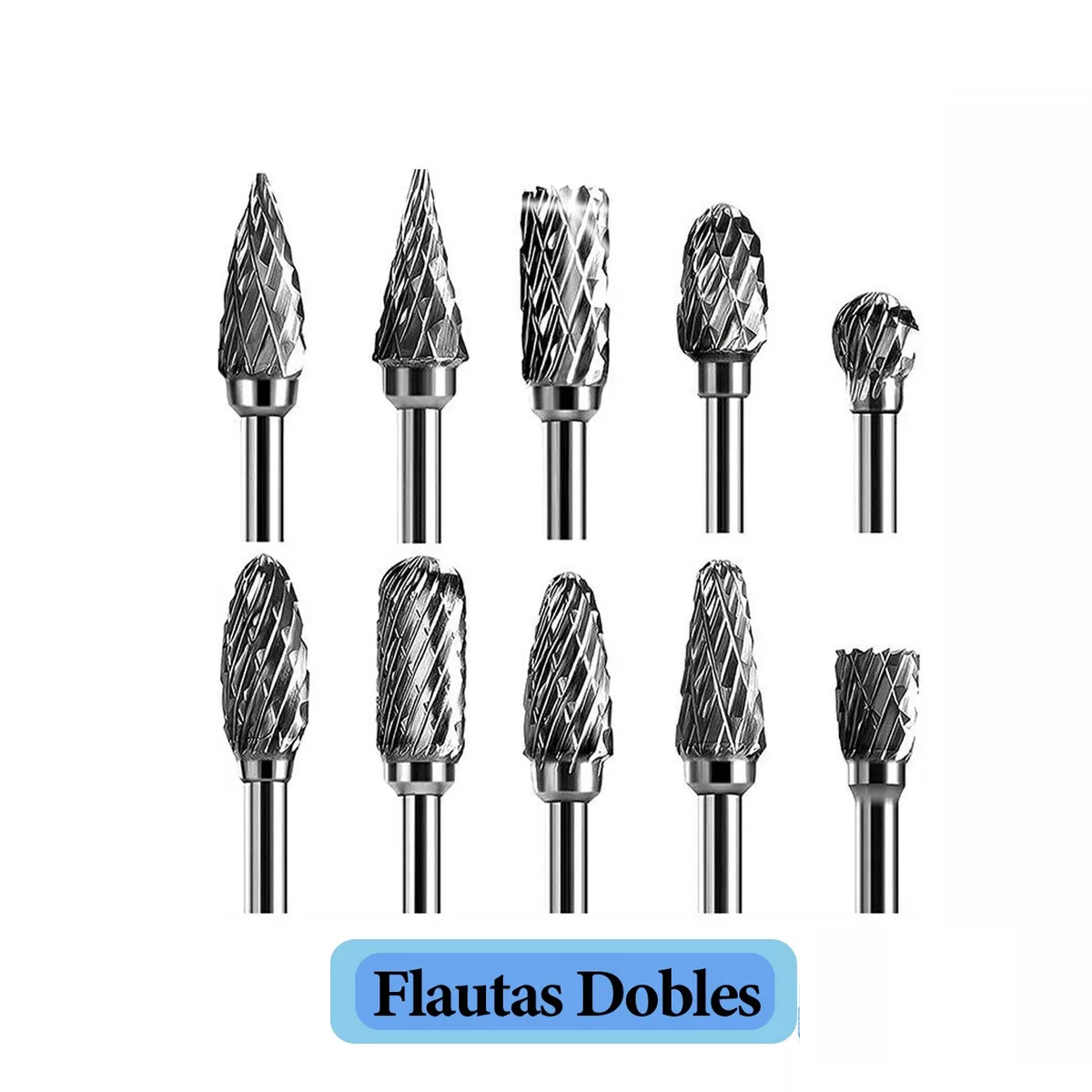 Kit Fresas Brocas Para Madera Metal Dremel Mototool 10 Uds