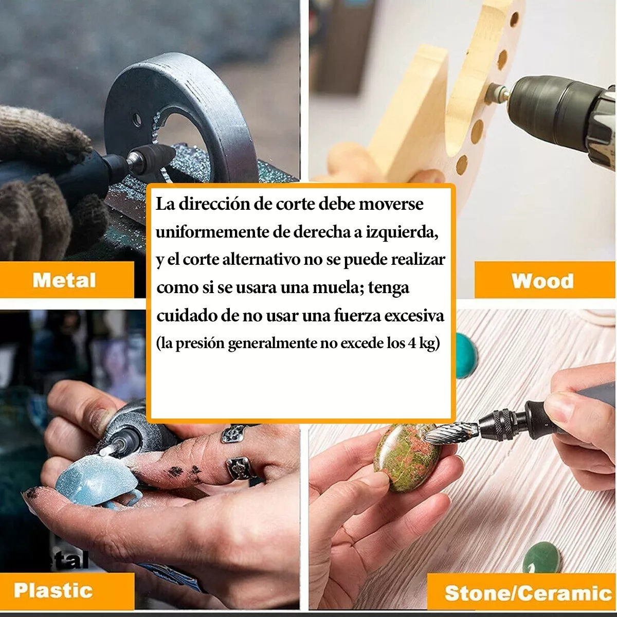 Kit Fresas Brocas Para Madera Metal Dremel Mototool 10 Uds