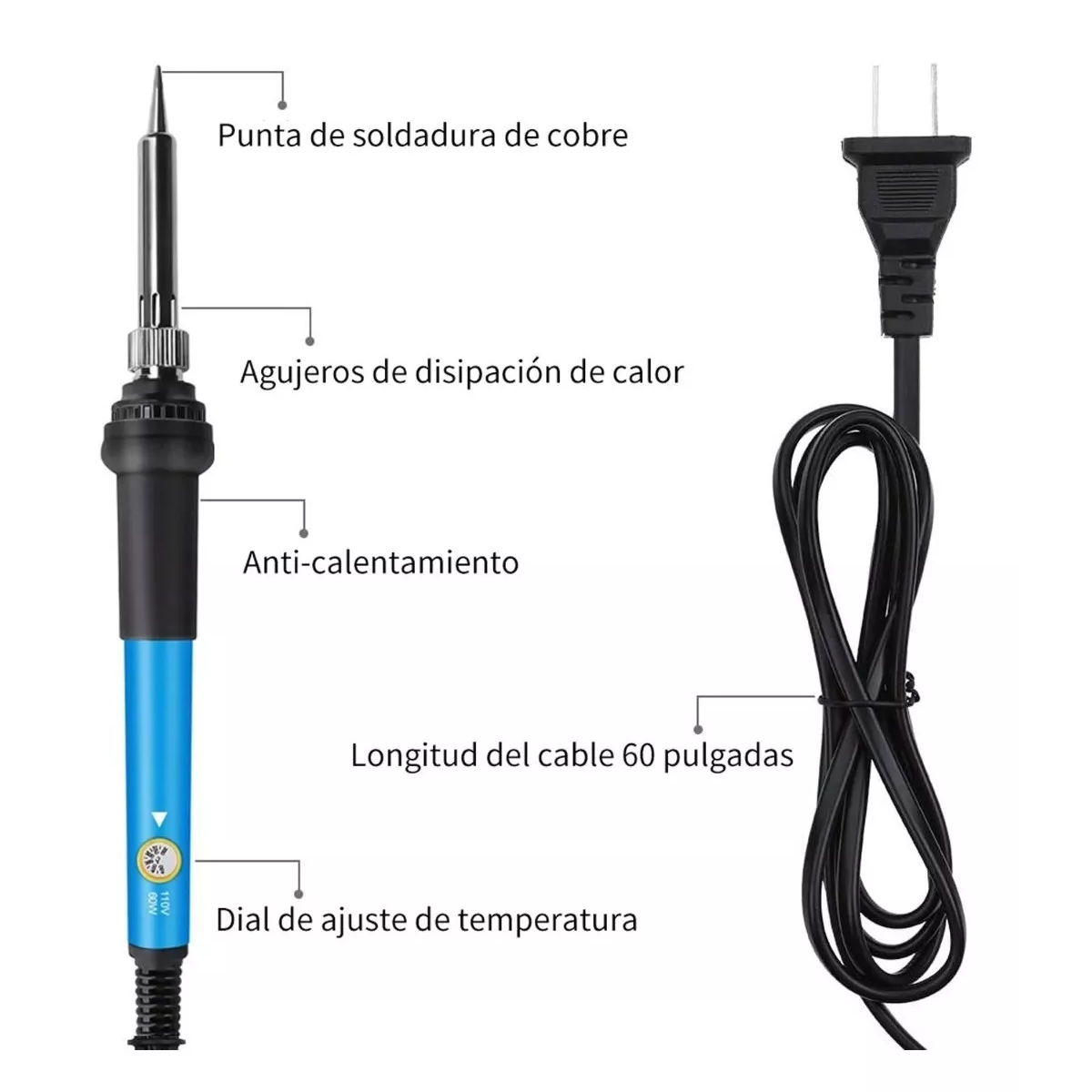 Kit De Soldador Eléctrico C/herramientas, Puntas, Multímetro
