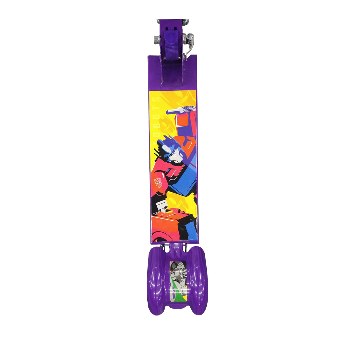 Scooter Patin del diablo para niños con luz Transformers Morado